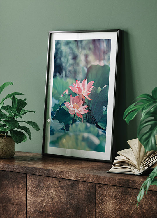 Blooming Lotus Flower Plakat - Posterbox.dk