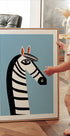 Bold Graphic Zebra Plakat - Posterbox.dk
