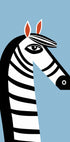 Bold Graphic Zebra Plakat - Posterbox.dk