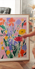 Bold  Wildflower Bouquet Expressive Floral Plakat - Posterbox.dk