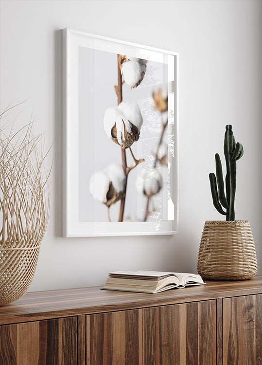Branches of Fluffy Cotton Plakat - Posterbox.dk