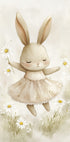 Bunny and Daisies Plakat - Posterbox.dk