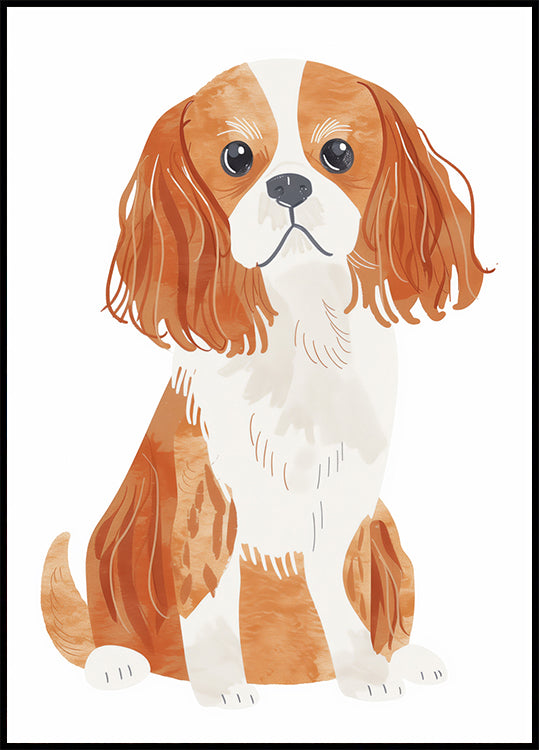 Cavalier Spaniel Dog Plakat - Posterbox.dk