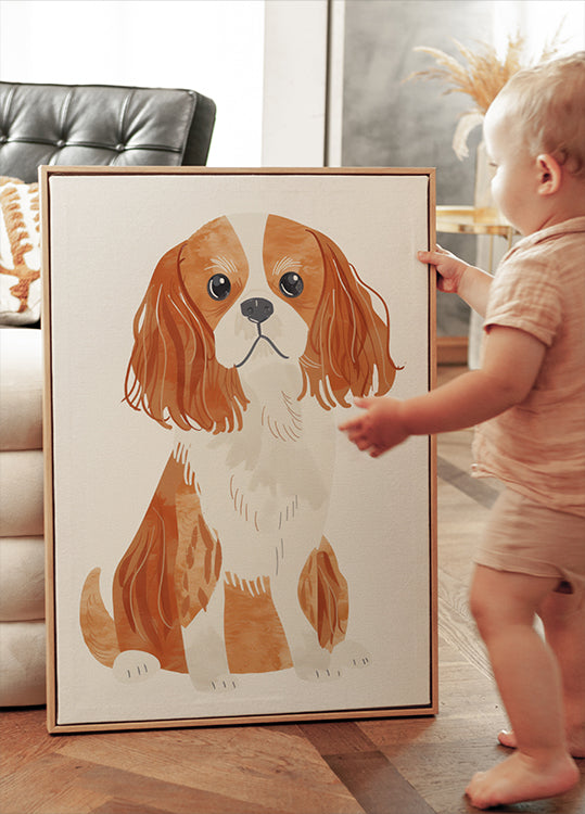 Cavalier Spaniel Dog Plakat - Posterbox.dk