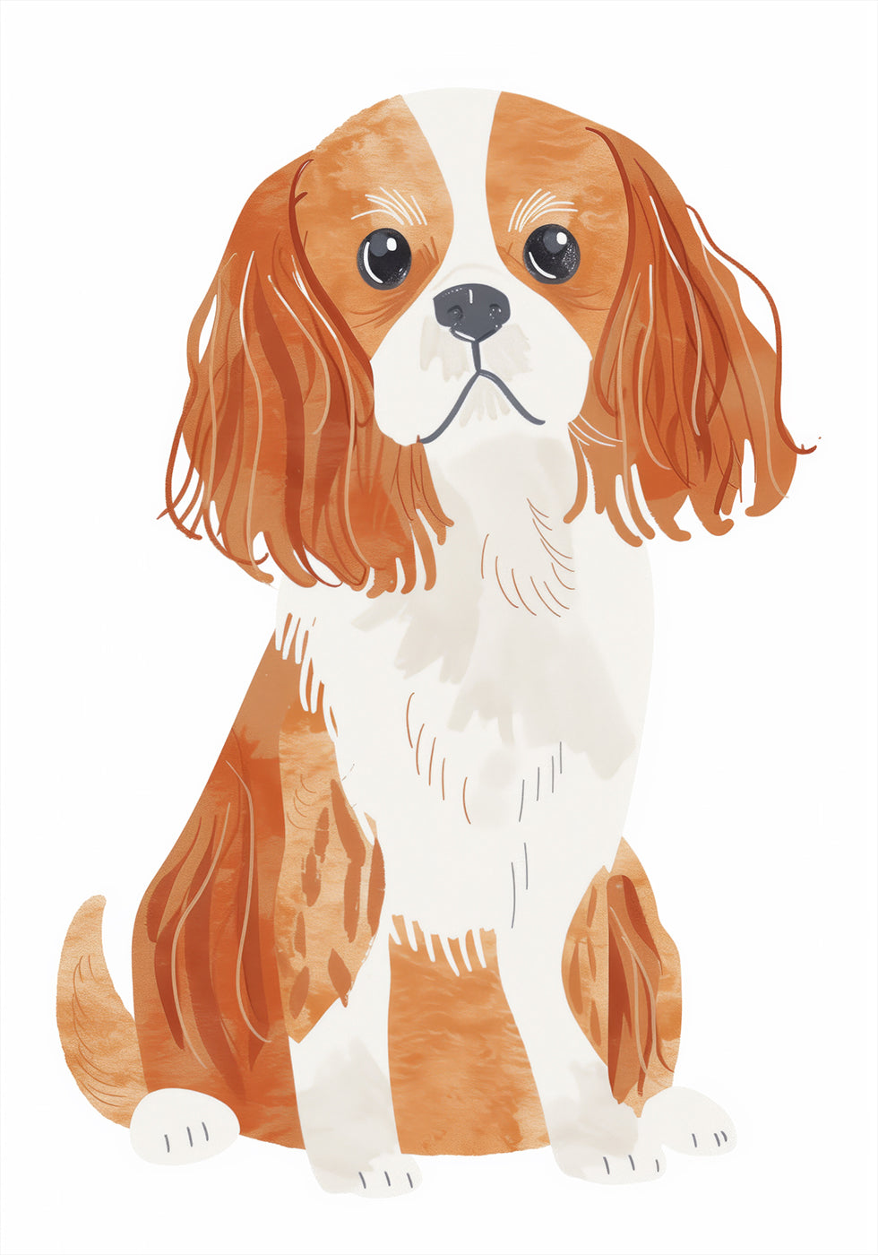 Cavalier Spaniel Dog Plakat - Posterbox.dk