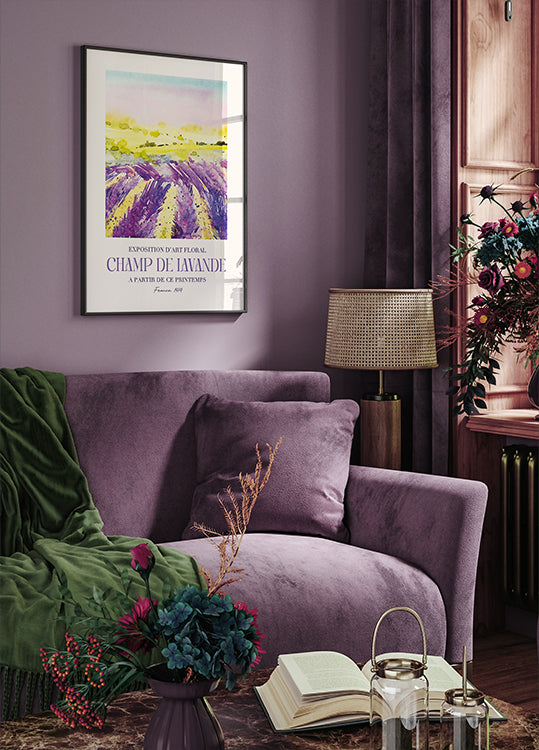 Champ De Lavande Plakat - Posterbox.dk