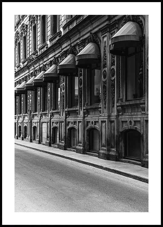 City Patterns in Black and White Plakat - Posterbox.dk