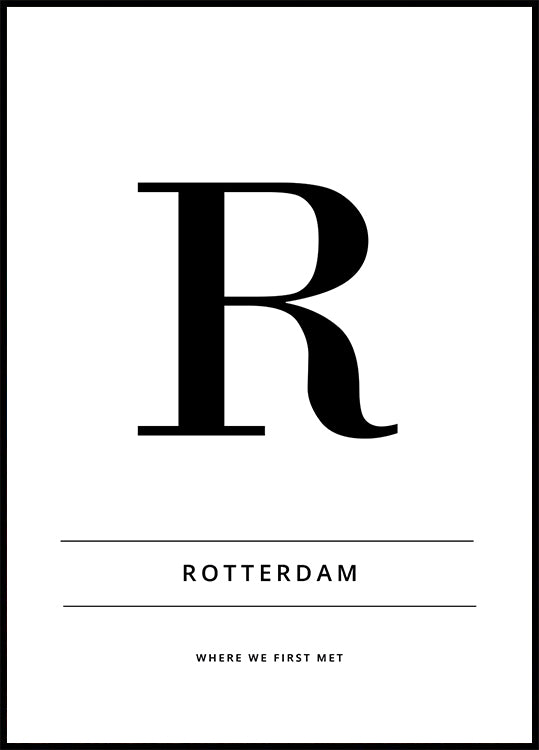 City where we met Personal Plakat - Posterbox.dk