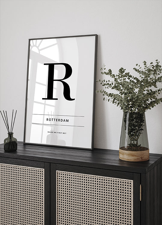 City where we met Personal Plakat - Posterbox.dk