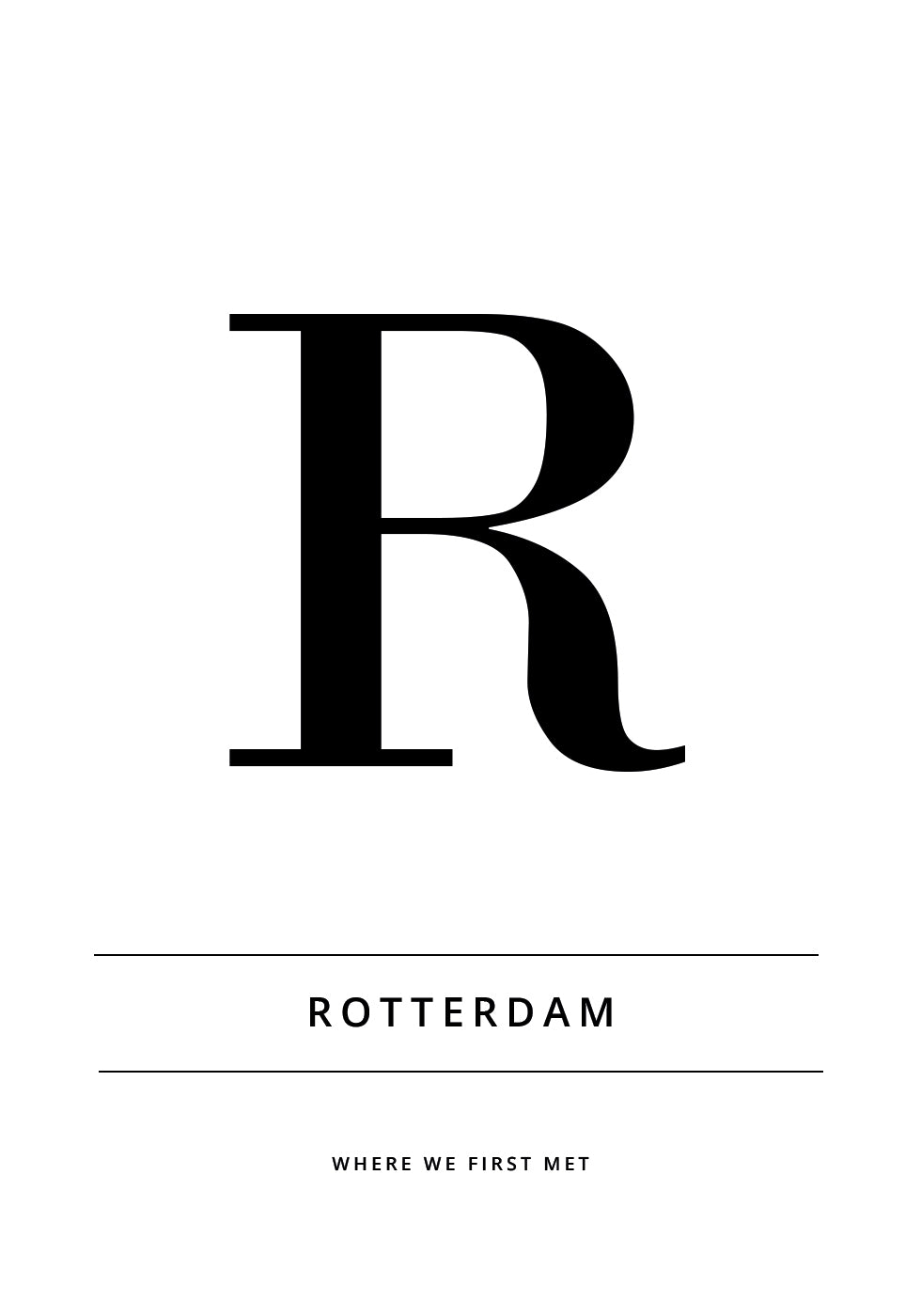 City where we met Personal Plakat - Posterbox.dk