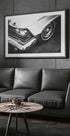 Classic Vintage Car Close-Up Black & White Plakat - Posterbox.dk