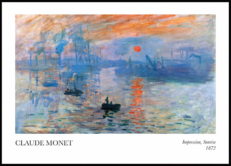Claude Monet - Impression, Sunrise Plakat - Posterbox.dk