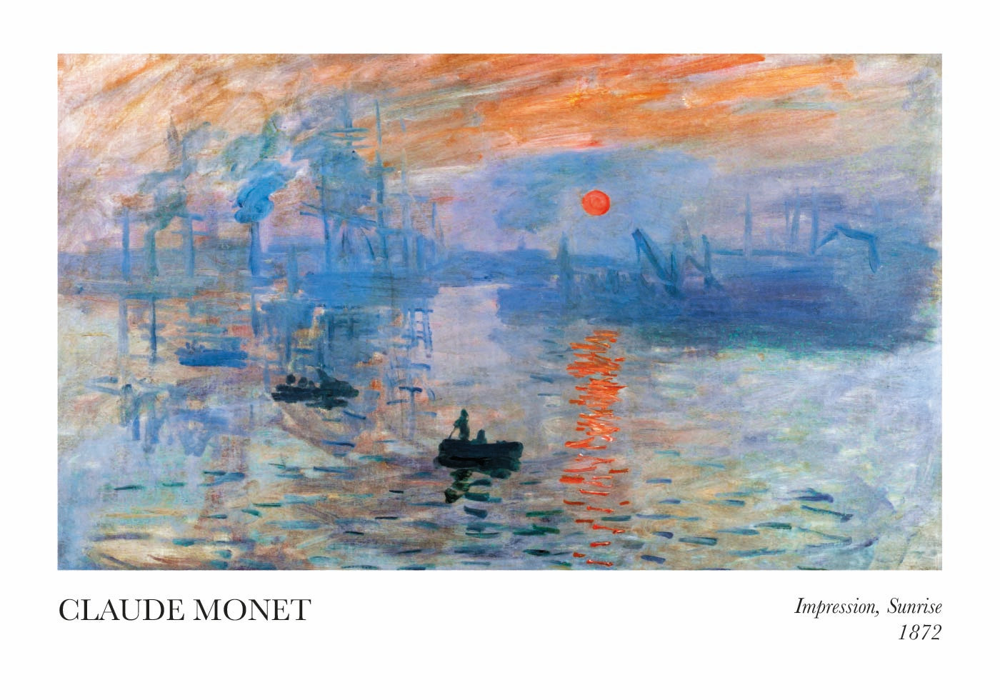 Claude Monet - Impression, Sunrise Plakat - Posterbox.dk