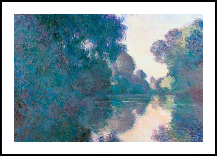 Claude Monet - Morning on the Seine near Giverny Plakat - Posterbox.dk