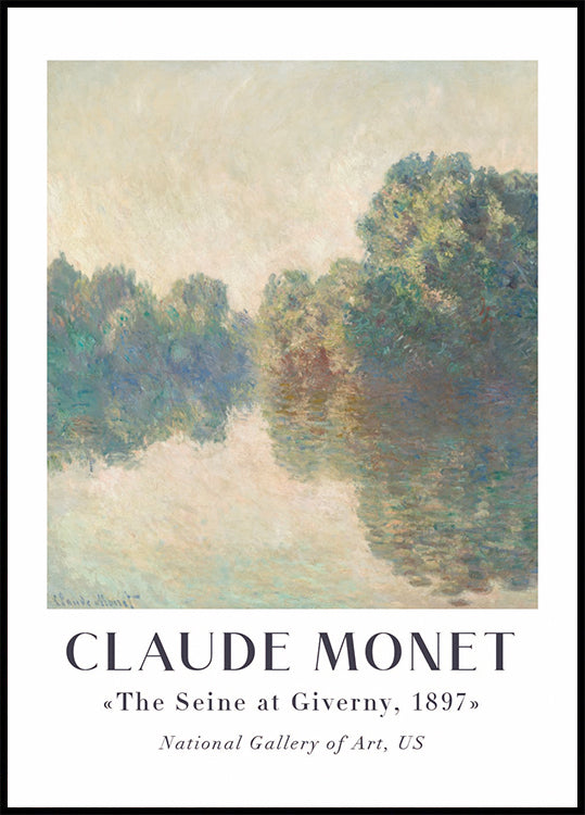 Claude Monet The Seine at Giverny Plakat - Posterbox.dk