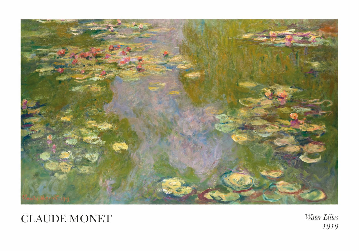 Claude Monet - Water Lilies Plakat - Posterbox.dk