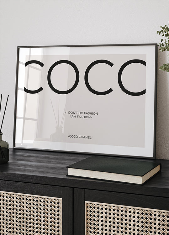 Coco Chanel Quote Plakat - Posterbox.dk