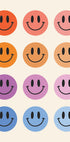 Colorful Smiley Faces Plakat - Posterbox.dk