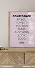 Confidence Quote Plakat - Posterbox.dk