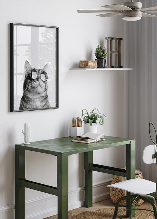 Cool Cat in Sunglasses Plakat - Posterbox.dk