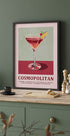 Cosmopolitan Cocktail Recipe Plakat - Posterbox.dk