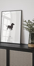 Custom Dog Silhouette Plakat - Posterbox.dk
