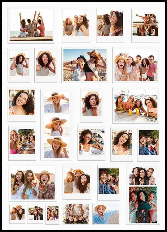 Custom Polaroid Memory Plakat - Posterbox.dk