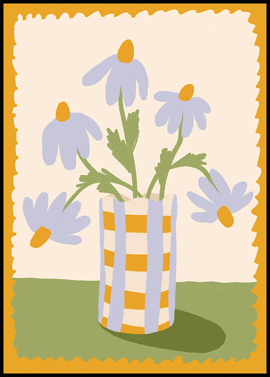Cute Flowers in a Vase Plakat - Posterbox.dk