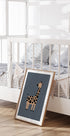 Cute Giraffe Ilustration Plakat - Posterbox.dk