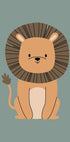 Cute Lion Illustration Plakar - Posterbox.dk
