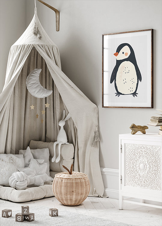 Cute Penguin Plakat - Posterbox.dk