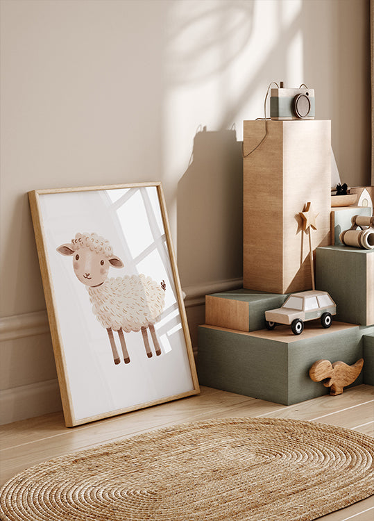 Cute Sheep Plakat - Posterbox.dk