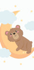 Cute Teddy Bear Moon Plakat - Posterbox.dk