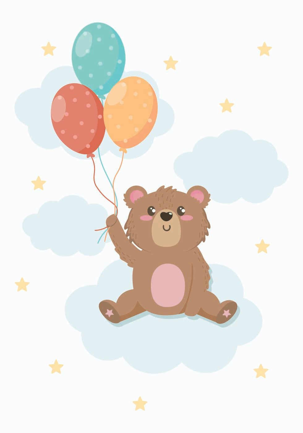 Cute Teddy Bear Plakat - Posterbox.dk