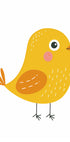Cute Yellow Bird Illustration Plakat - Posterbox.dk