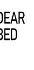 Dear Bed Typography Plakat - Posterbox.dk