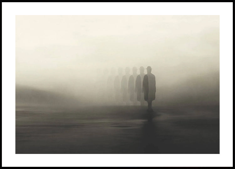 Disappearing Into the Fog, Shadow Man Plakat - Posterbox.dk
