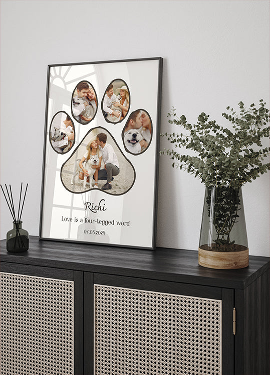 Dog Paw Photo Collage Personal - Posterbox