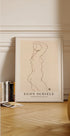 Egon Schiele, Standing Nude Facing Plakat - Posterbox.dk