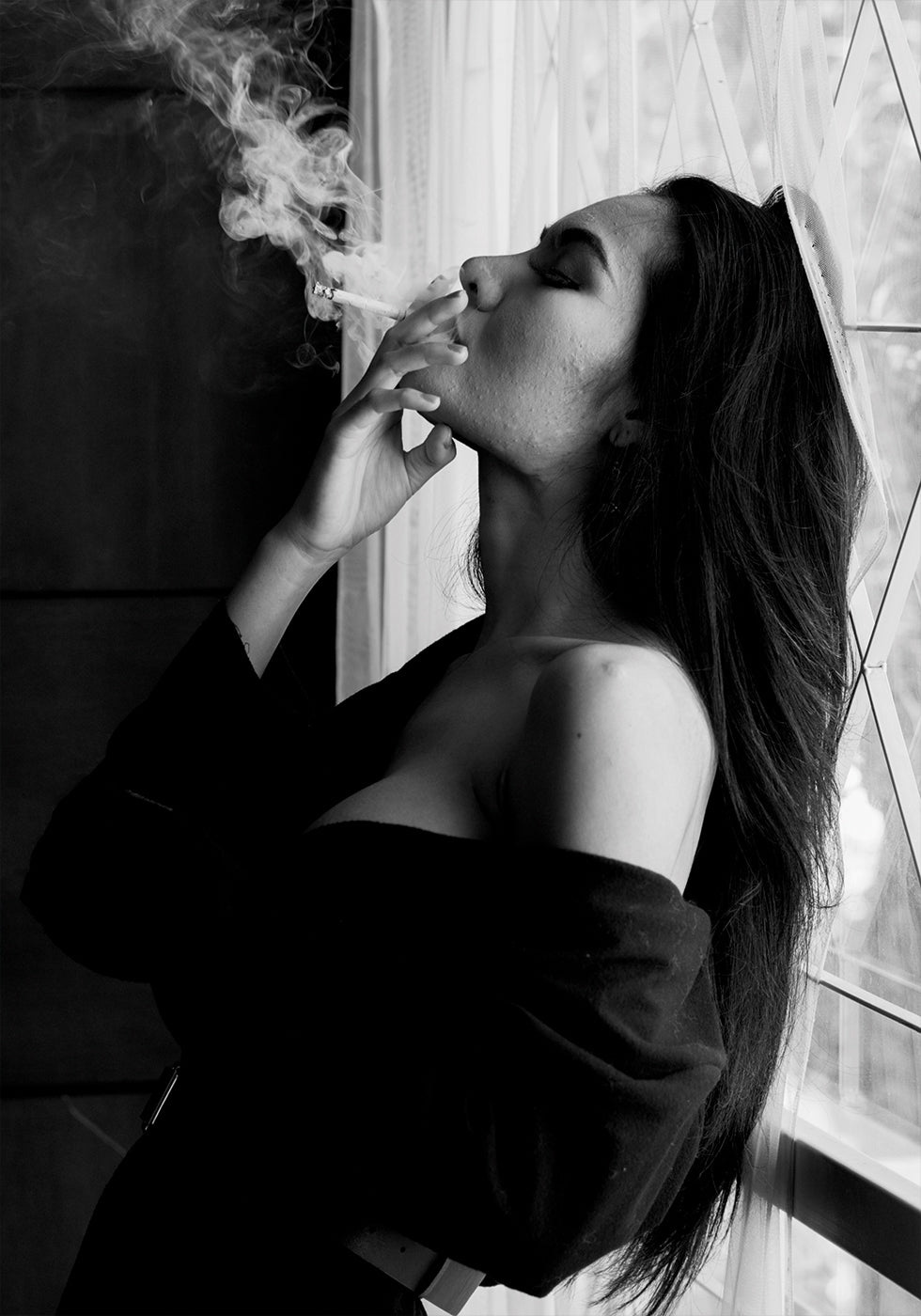 Elegance in Smoke and Shadow Plakat - Posterbox.dk