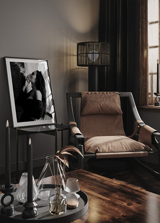 Elegance in Smoke and Shadow Plakat - Posterbox.dk