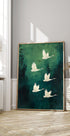 Elegant Flying Cranes Plakat - Posterbox.dk