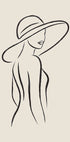 Elegant Woman Outline Plakat - Posterbox