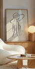 Elegant Woman Outline Plakat - Posterbox