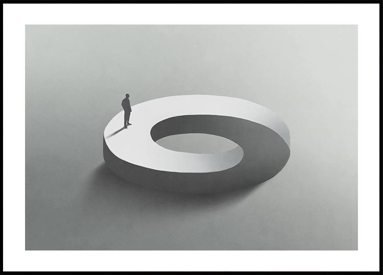 Endless Path, Surreal Loop Structure Plakat - Posterbox.dk