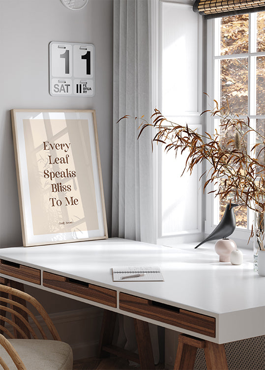 Every Leaf Speaks Plakat - Posterbox.dk