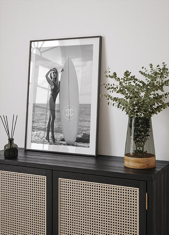 Faahion Surfboard in Style Plakat - Posterbox.dk