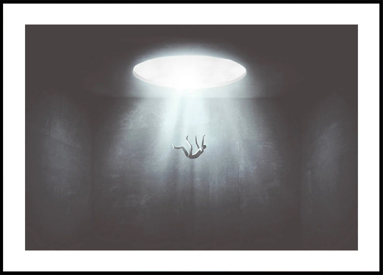 Falling from Hole of Light Plakat - Posterbox.dk