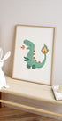 Fire Dino Plakat - Posterbox.dk