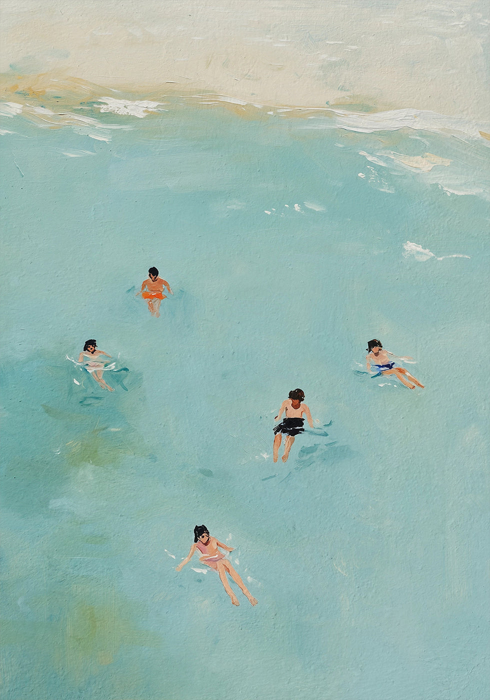 Floating in Aqua Waters Plakat - Posterbox.dk